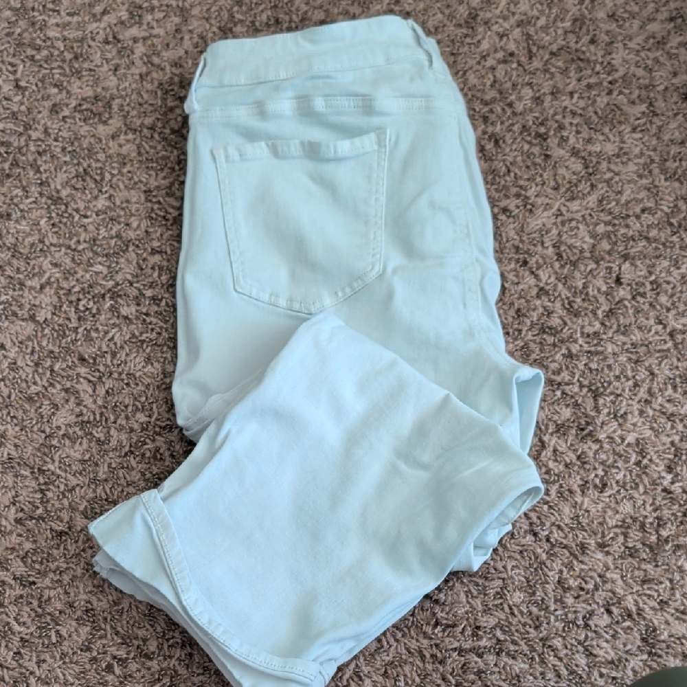 NYDJ Skinny Cropped Jeans in White